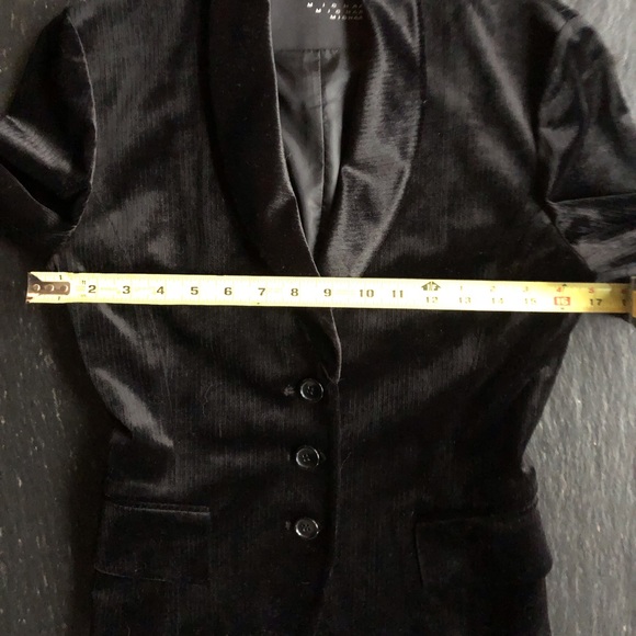 MICHAA] Velvet Stretching Blazer Basic Jacket - Picture 7 of 12